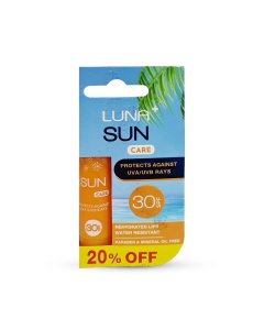LUNA+ SUN CARE LIP BALM SPF30 3.5GM-20%