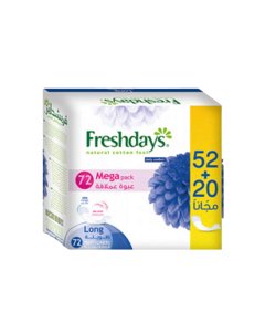 Freshdays Pantiliners - Long ( 52+20 ) Pads