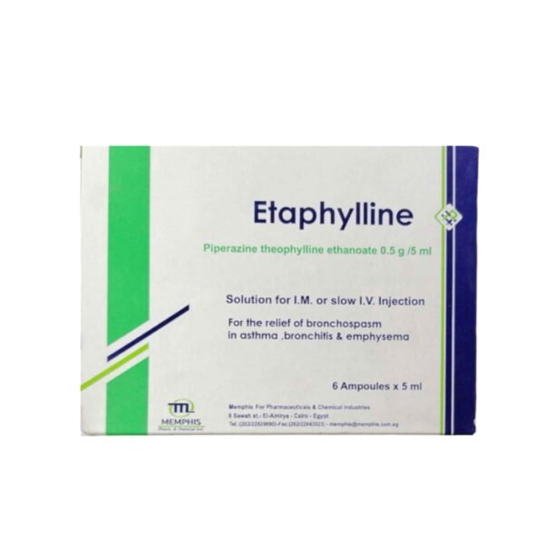Etaphyline 500Mg/5Ml 6 Ampoules