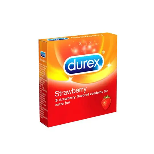 Durex Condoms Extra Strawberry 3Pcs