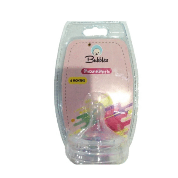 Bubbles Natural Nipple(6 Months)