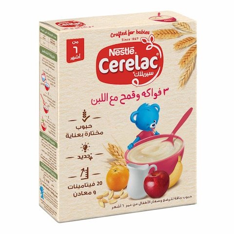 Cerelac 3 Fruits & Wheat With Milk 500Gm
