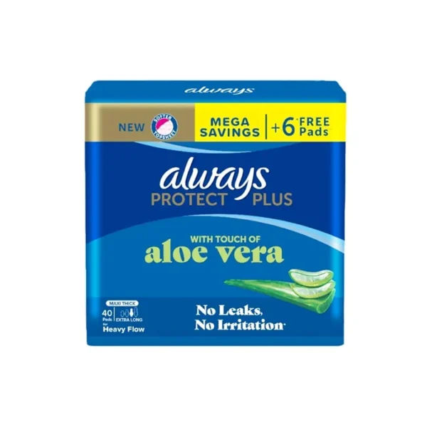 Always, Protect Plus Thick Extra Long Pads, 40 Pads 100+ bought in past month