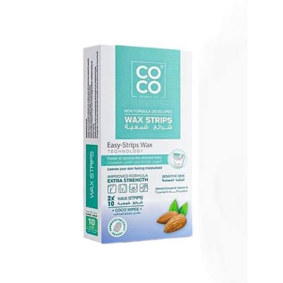 شرائح شمع كوكو واكس  لإزالة الشعر بدون ألم للبشرة الجافه