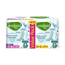 Molped Extra Hygiene Pads - Extra Long - 24 Pads  |