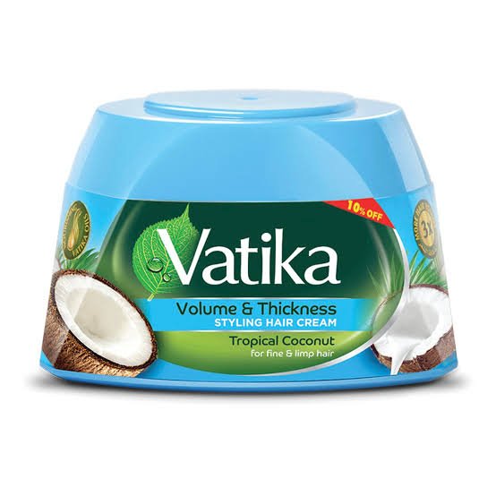 كريم شعر من فاتيكا vatika للشعر الناعم، سعة 125 مل، يمنح حجماً وكثافة مع تغذية بصيلات الشعر