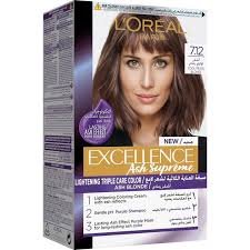 L’Oréal Paris L'Oréal Paris Excellence Hair Dye with Purple Shampoo and Hair Mask - 7.12 Cool Pearl Blonde