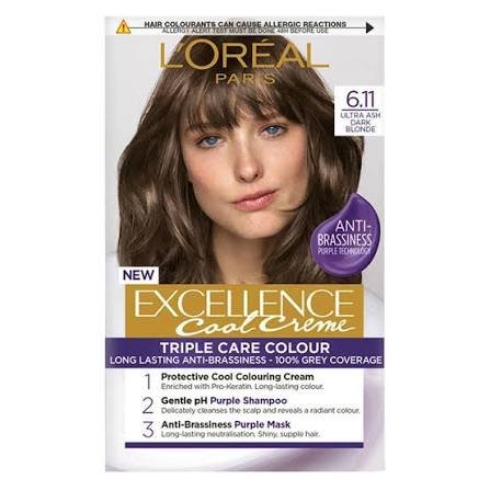 6,11 L'Oreal Paris Excellence Cool Creme Permanent Hair Color