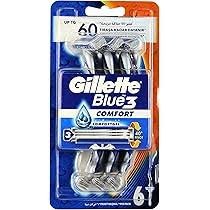 Gillette Blue3 Comfort Men's Disposable Razors – Pack of 6