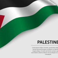 wave-flag-of-palestine-on-white-background-banner-or-ribbon-vec-vector